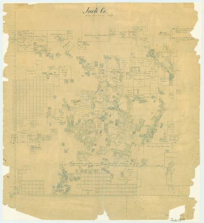 Old Jack County Map